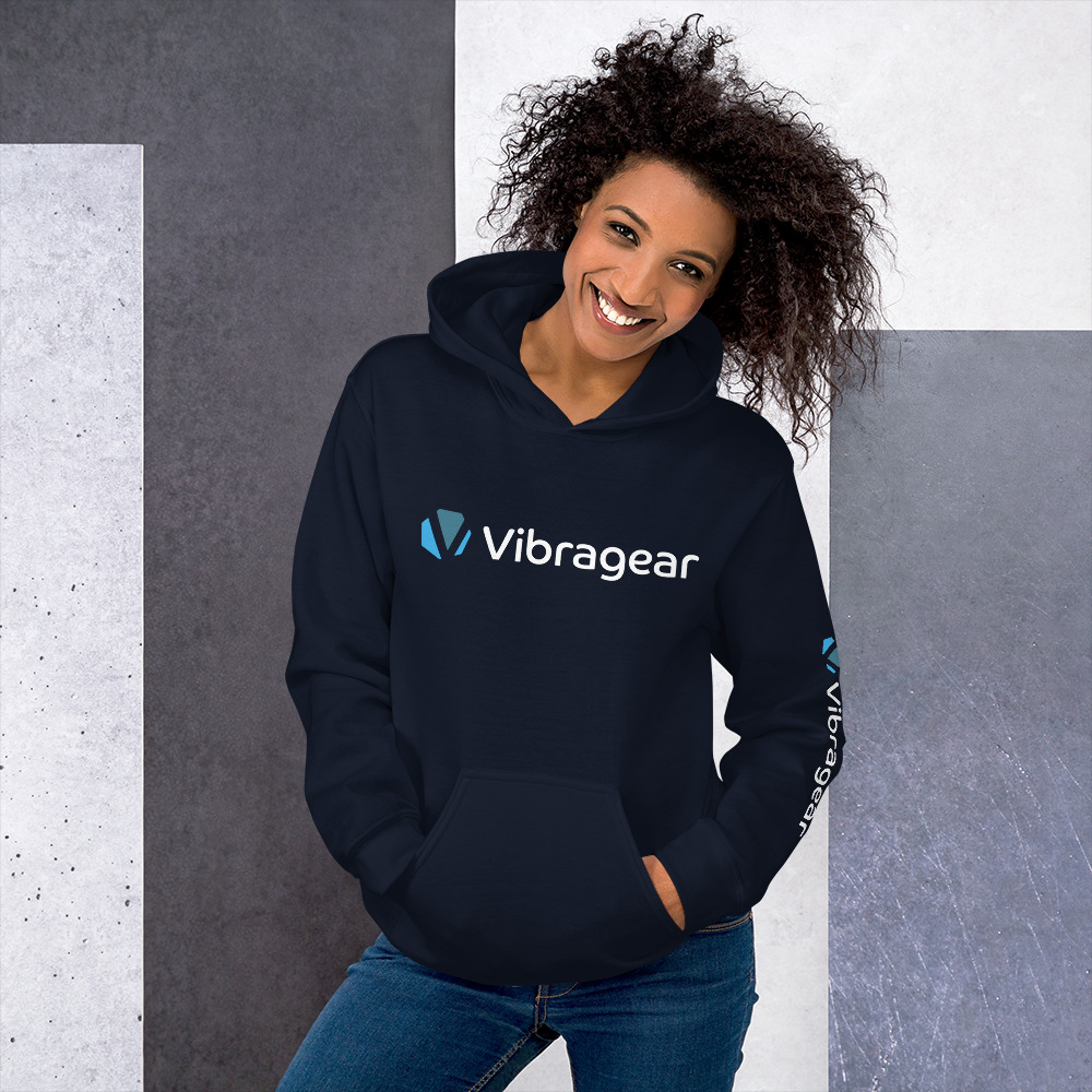 Vibragear Branded Hoodie - Navy Blue