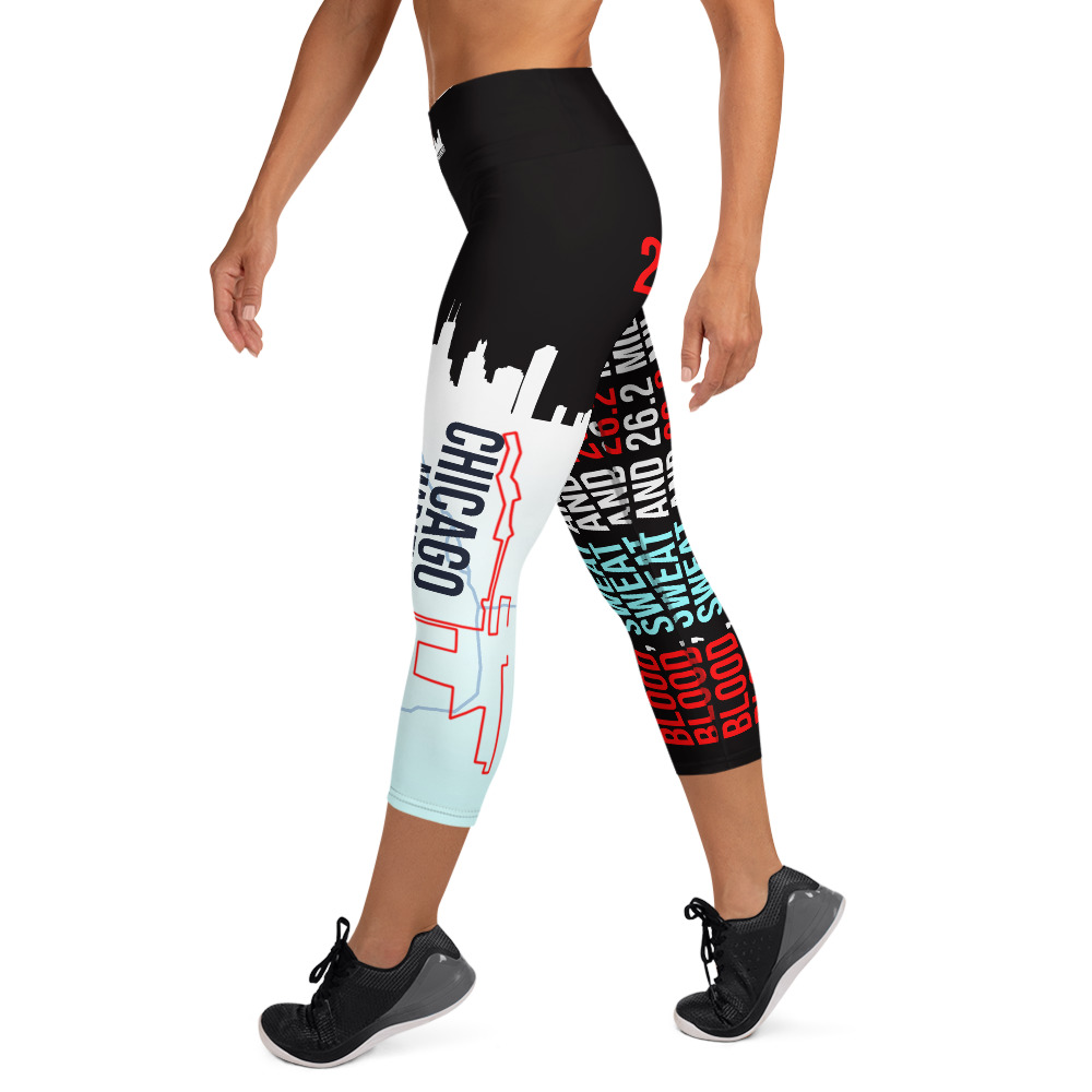 Vibragear Chicago Marathon Capri Running Leggings 26.2