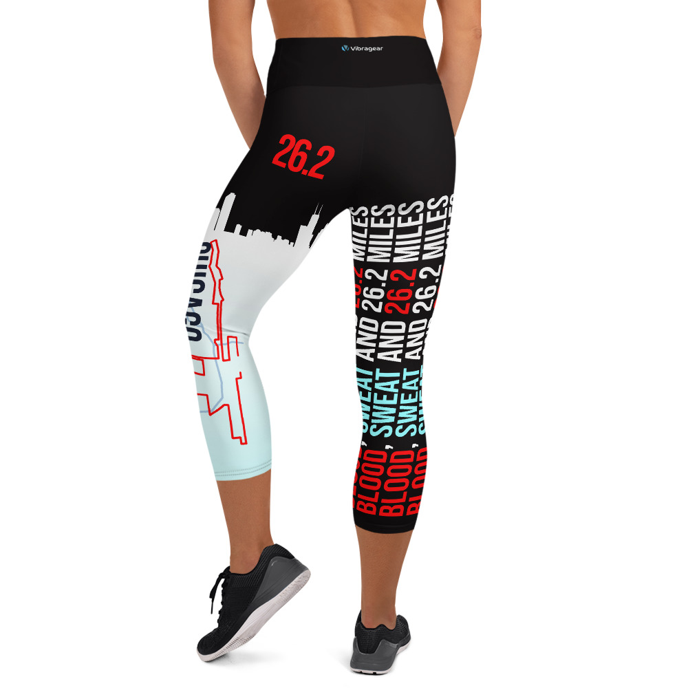 Vibragear Chicago Marathon Capri Running Leggings 26.2
