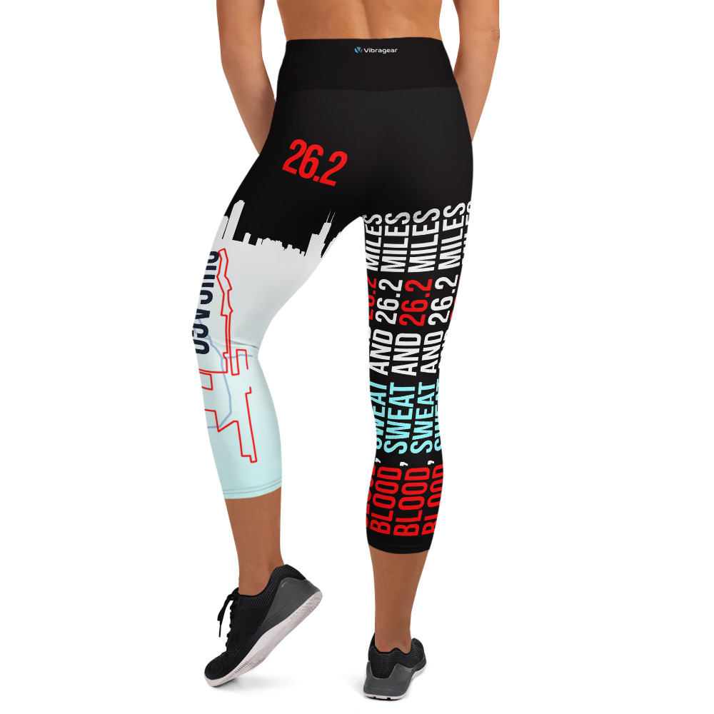 Vibragear Chicago Marathon Capri Running Leggings 26.2