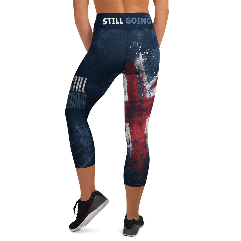 Still Going Union Flag Capri Leggings - Image 3