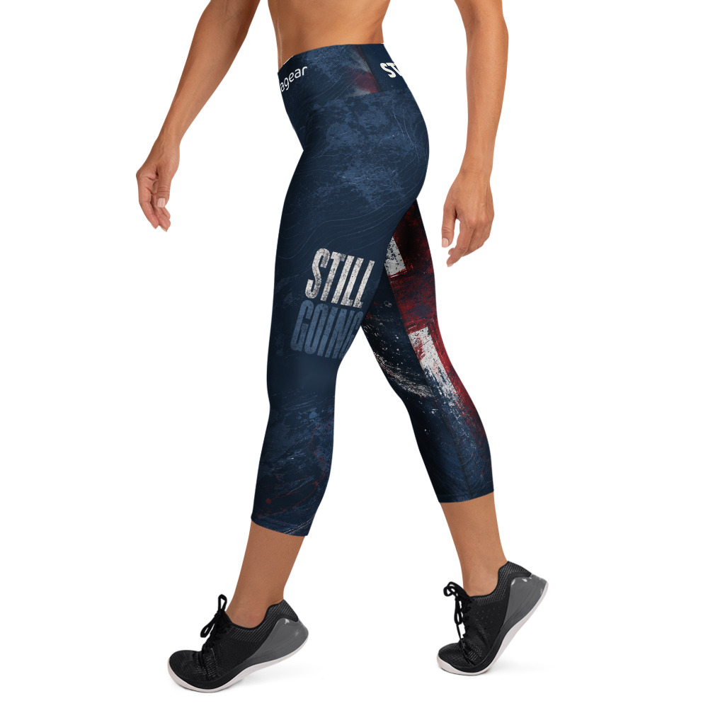 Still Going Union Flag Capri Leggings - Image 2