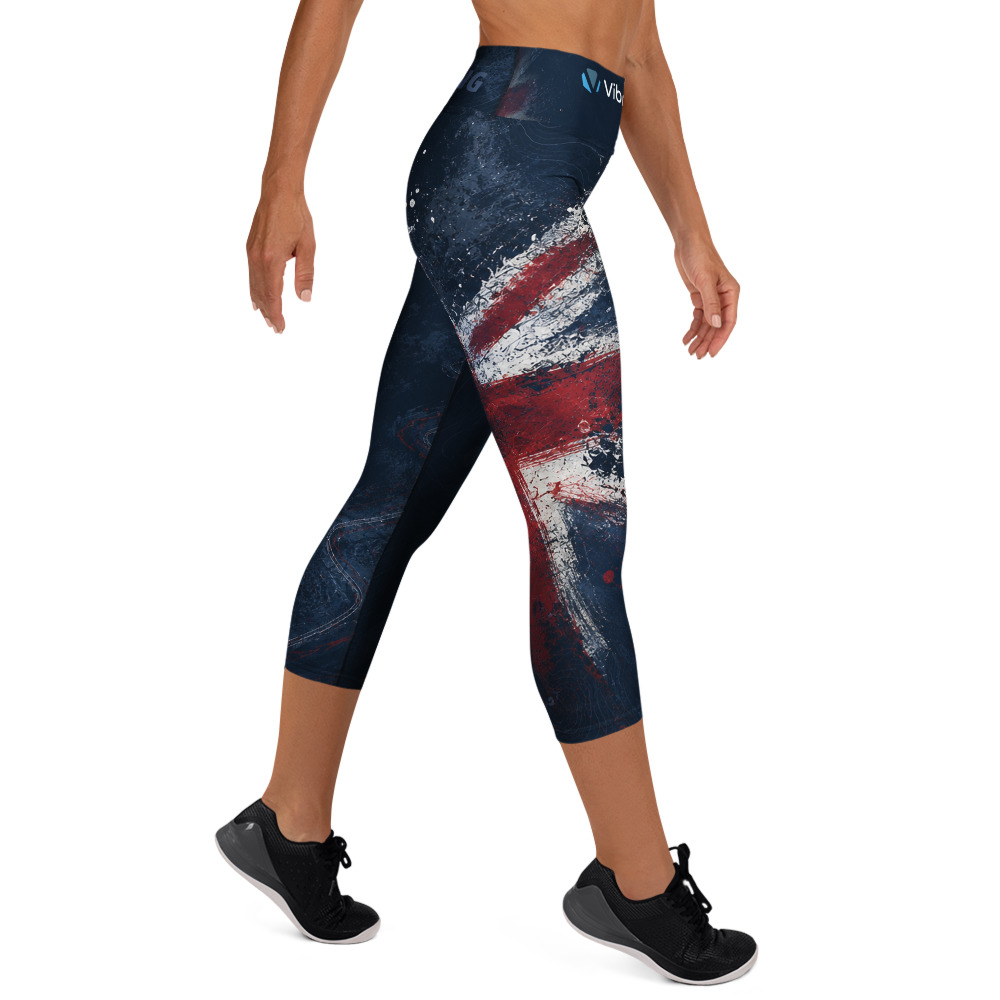 Still Going Union Flag Capri Leggings - Image 4
